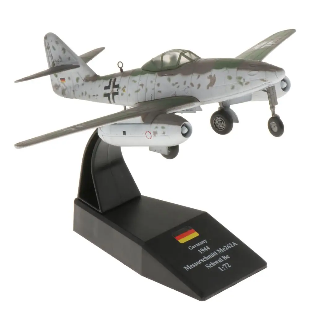 1/72 масштаб немецкая Me 262 летательный аппарат из сплава военная модель литье под