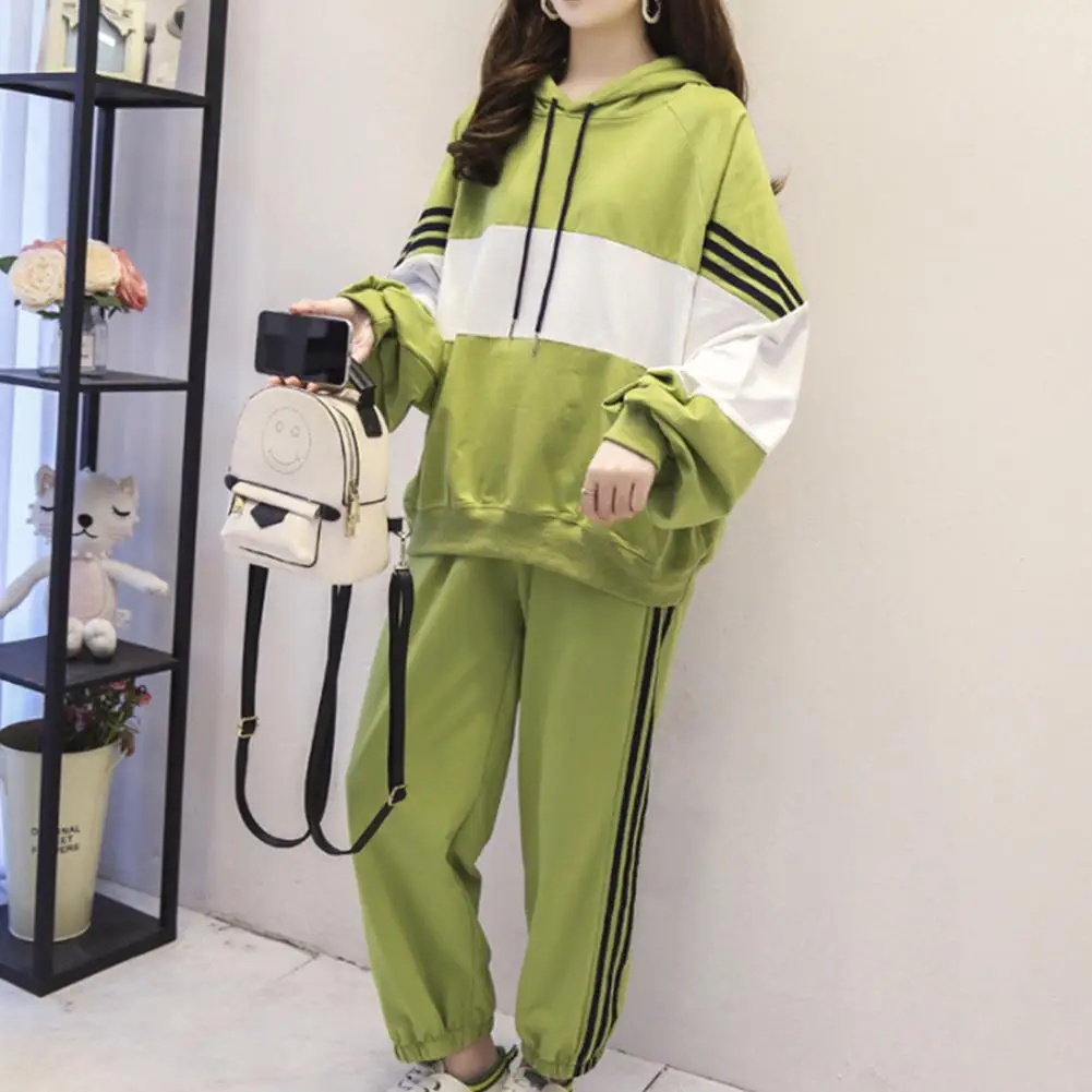 DSstyles Модный женский спортивный костюм Женская Осенняя одежда из двух предметов