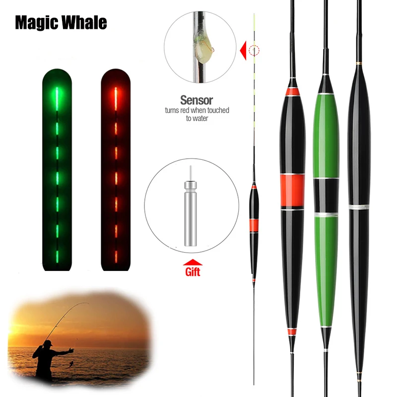 Smart Fishing Led Light Float Night Luminous Floats Automatically Remind With Batteries |