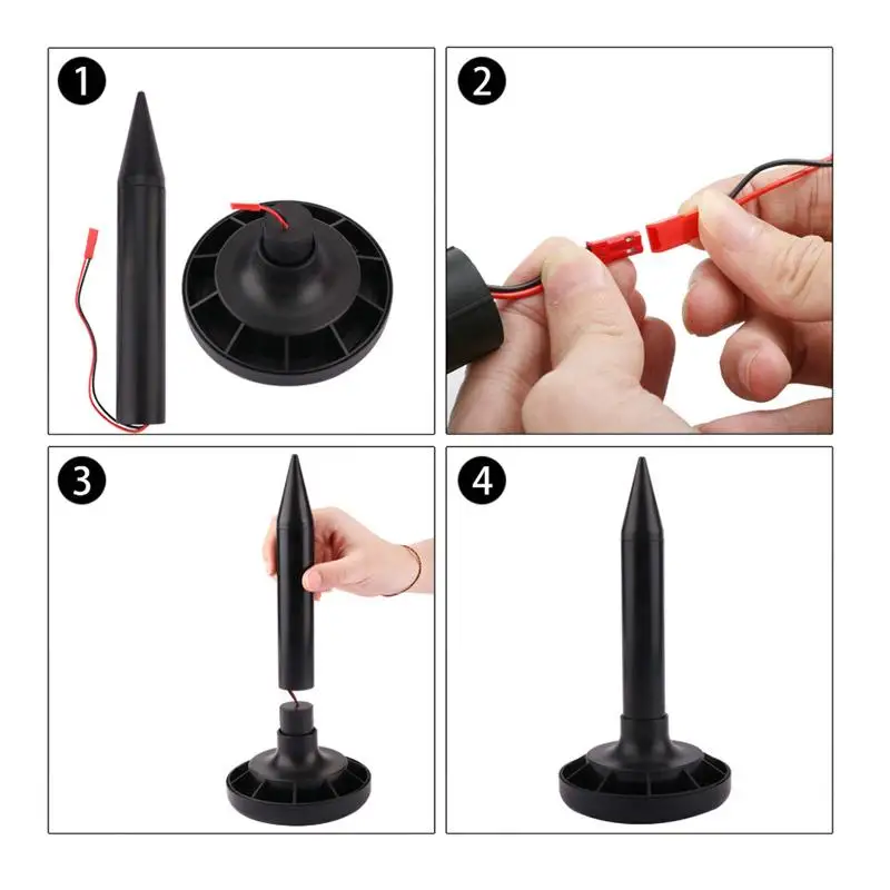 LUXUGLOW 2pcs Outdoor Ultrasonic Pest Repeller Garden Mole Repellent Solar Power Snake Bird Mosquito Mouse Control Yard | Дом и сад