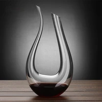 crystal u shaped wine decanter gift box harp swan decanter creative wine separator wine set 1200ml