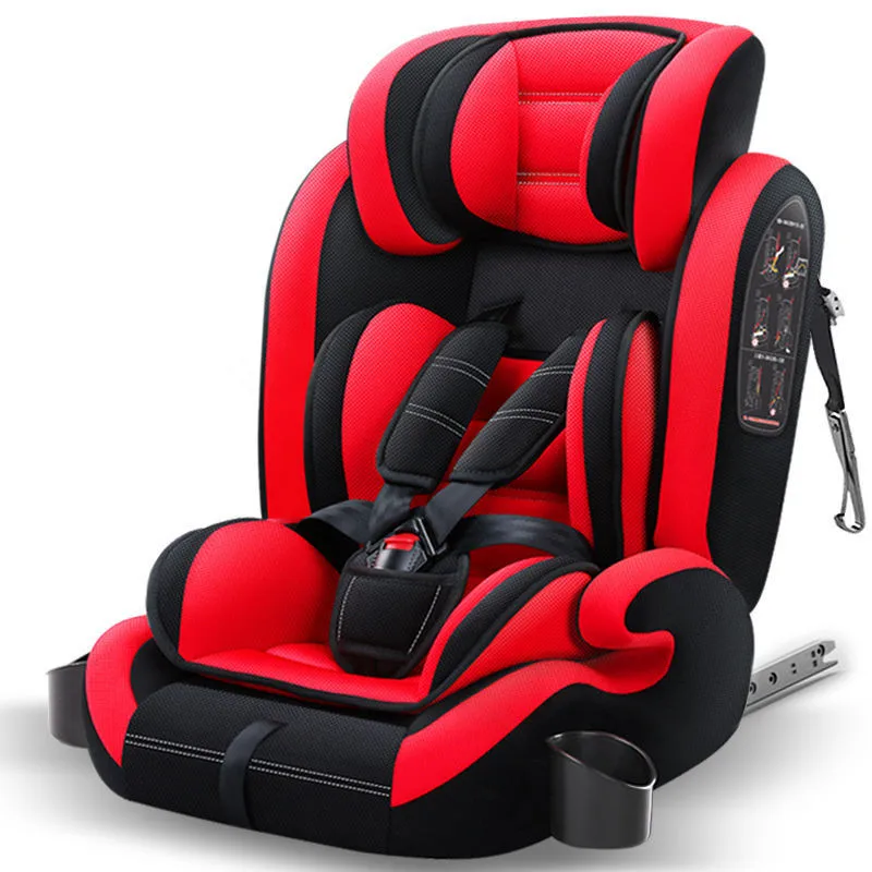 COLOR5 CARMIND детское автомобильное безопасное сиденье с подстаканником isofix мягкие автомобильные кресла с интерфейсом для 1-12 лет 9-36 кг автокресла - Цвет: COLOR5