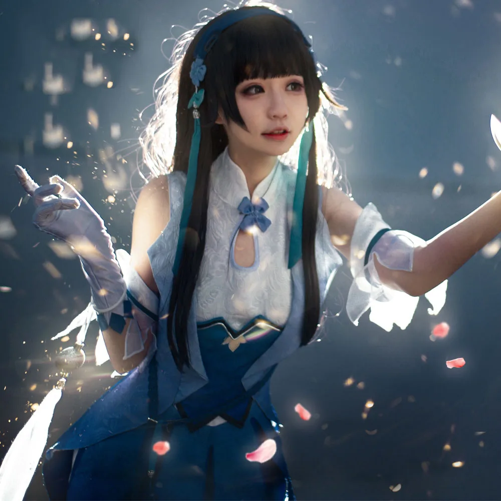 

Горячая Распродажа игра король славы дух волшебной пряжи xi shi Косплей Костюм для Хэллоуина карнавала вечевечерние мероприятия Косплей представлений