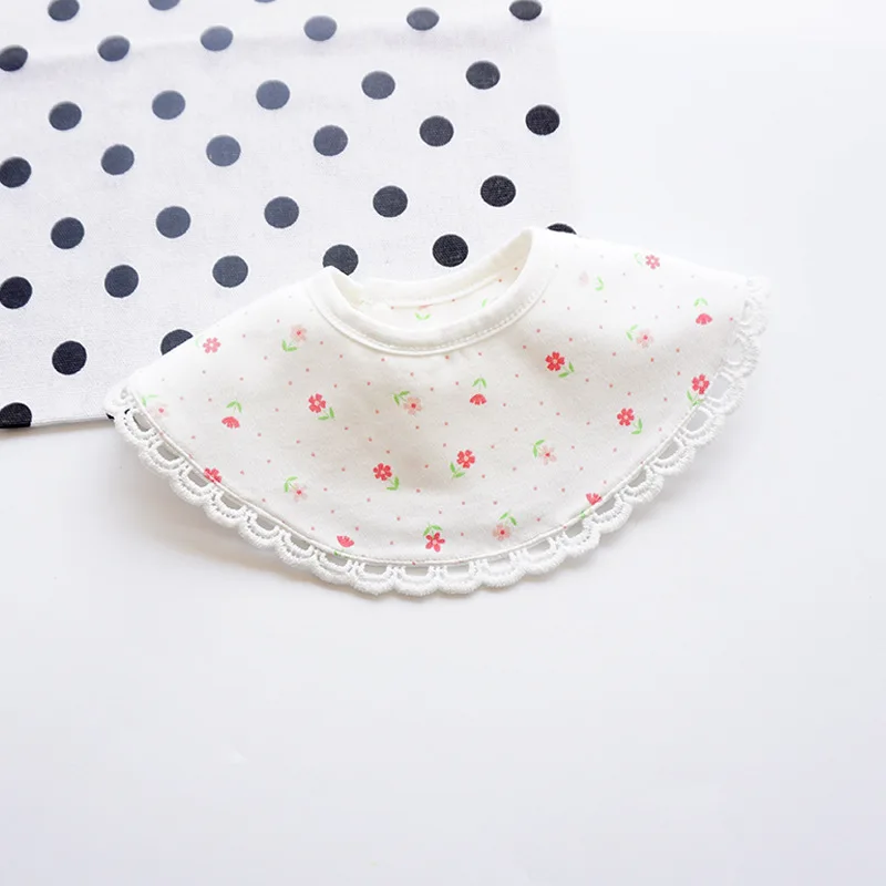 INS Стиль 360 градусов 3 слоя цветочный принт хлопковые детские нагрудники с
