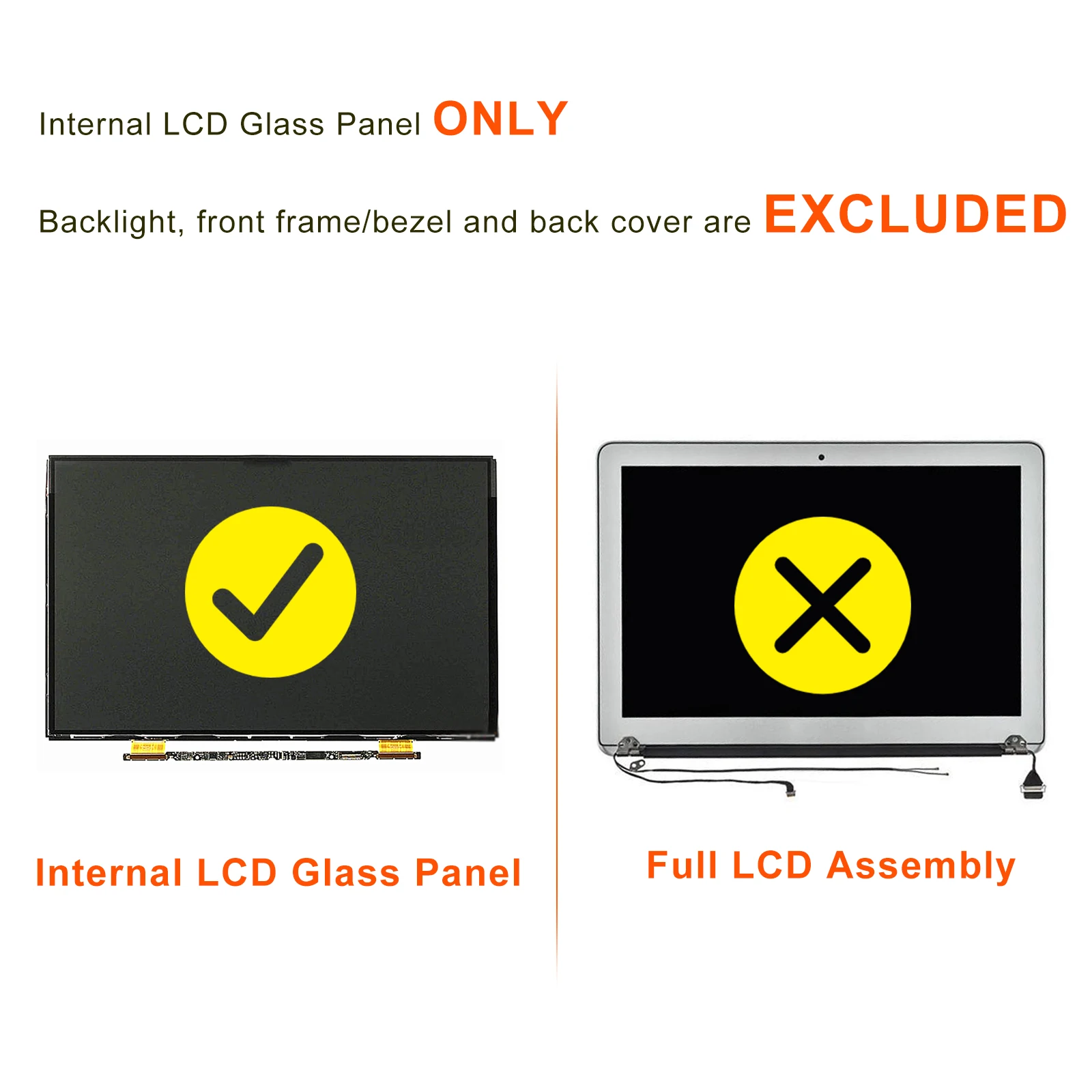 

11" inch A1370 A1465 LCD Display Screen 2012 2013 2014 2015 Internal Screen Replacement For Apple MacBook Air