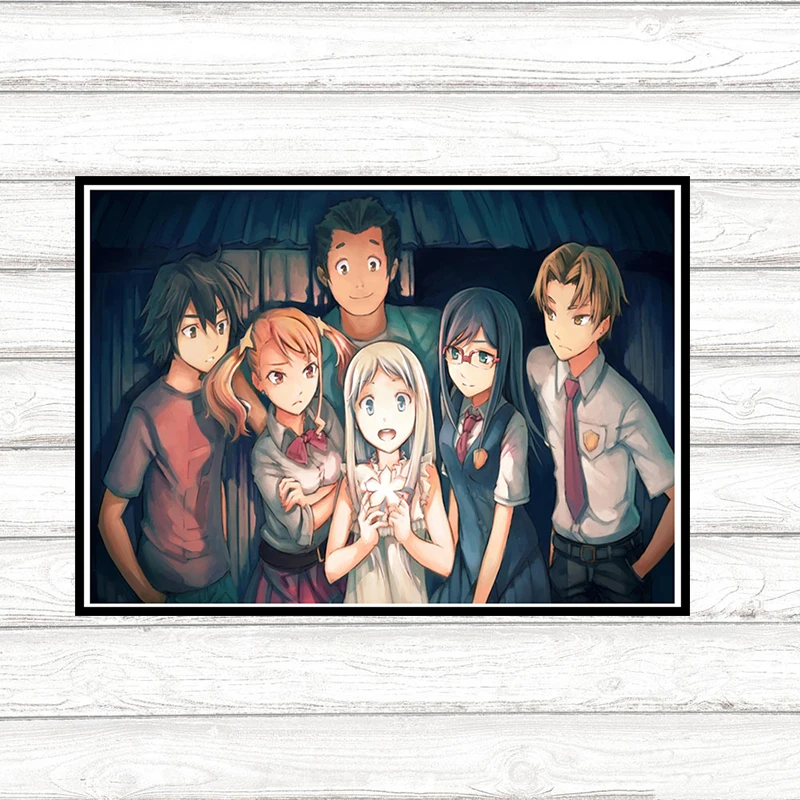 Художественный плакат из японского аниме мы до сих пор не знаем название цветка