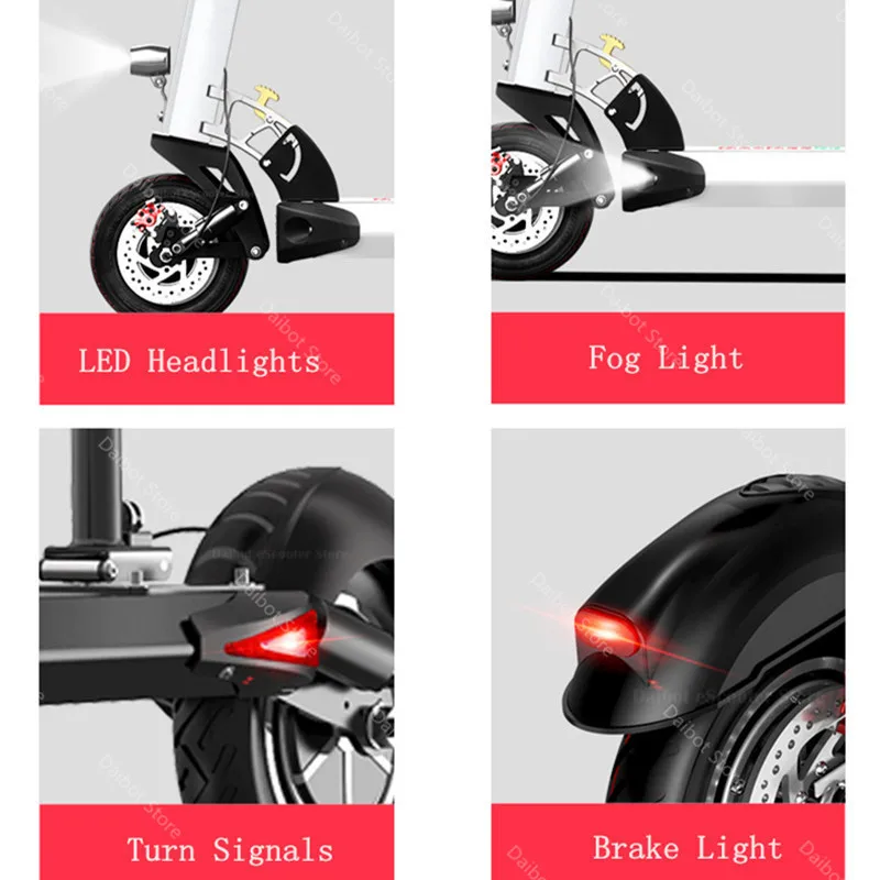 Мощный электрический скутер 60 в 65 км/ч двухмоторный с двумя колесами скейтборд