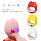Мини-Сушилка для ногтей, фена для ногтей с одним пальцем, 16 Вт, Светодиодный лампа для ногтей, инструменты для маникюра