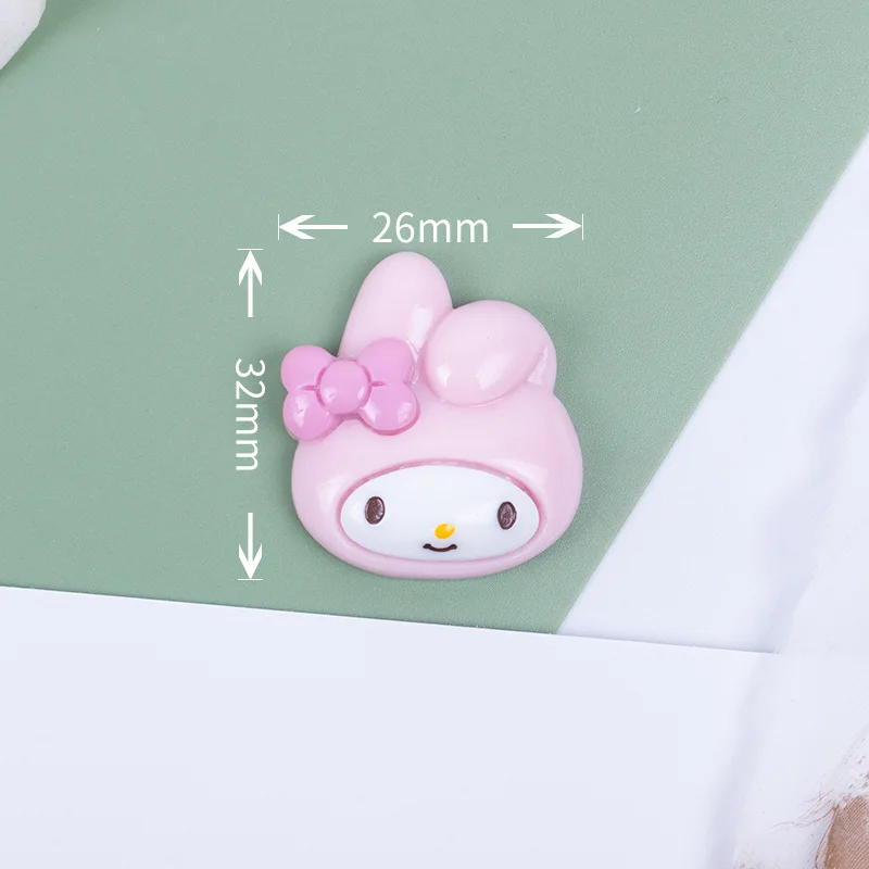 20pcs cute cartoon resin diy accessories mobile phone shell refrigerator paste storage box key chain pendant decoration material free global shipping