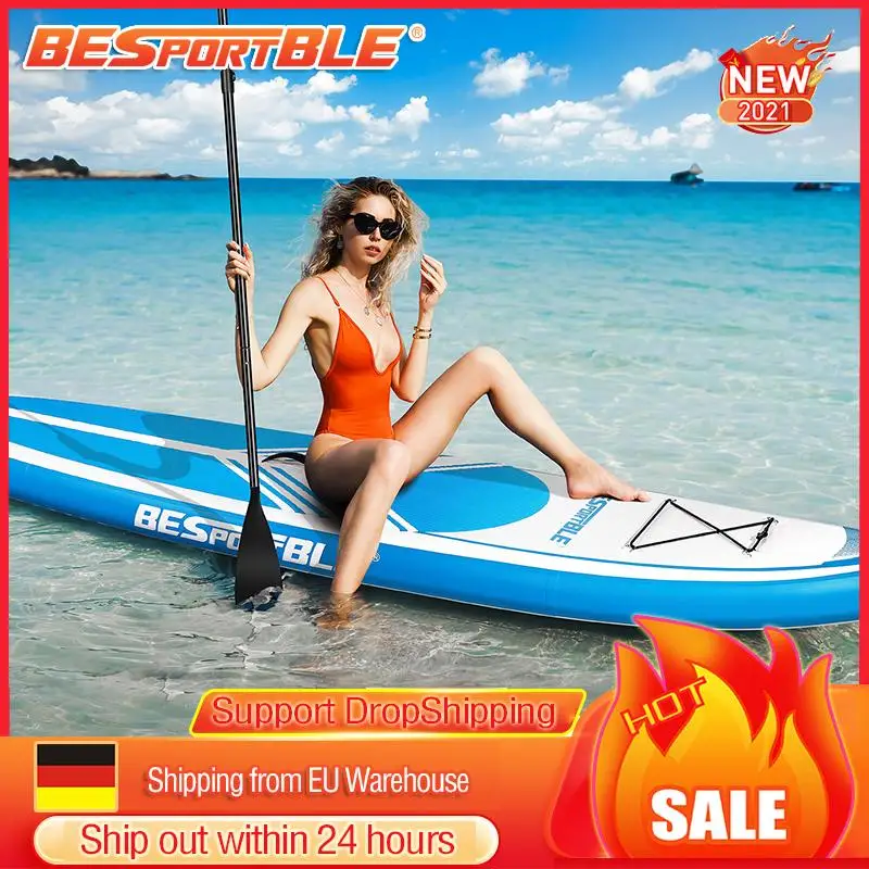 

BESPORTBLE Paddle Board Premium Inflatable Paddle Board Stand up Paddle Board Bonus Manual Pump Ankle Leash Repair Kit for Adult