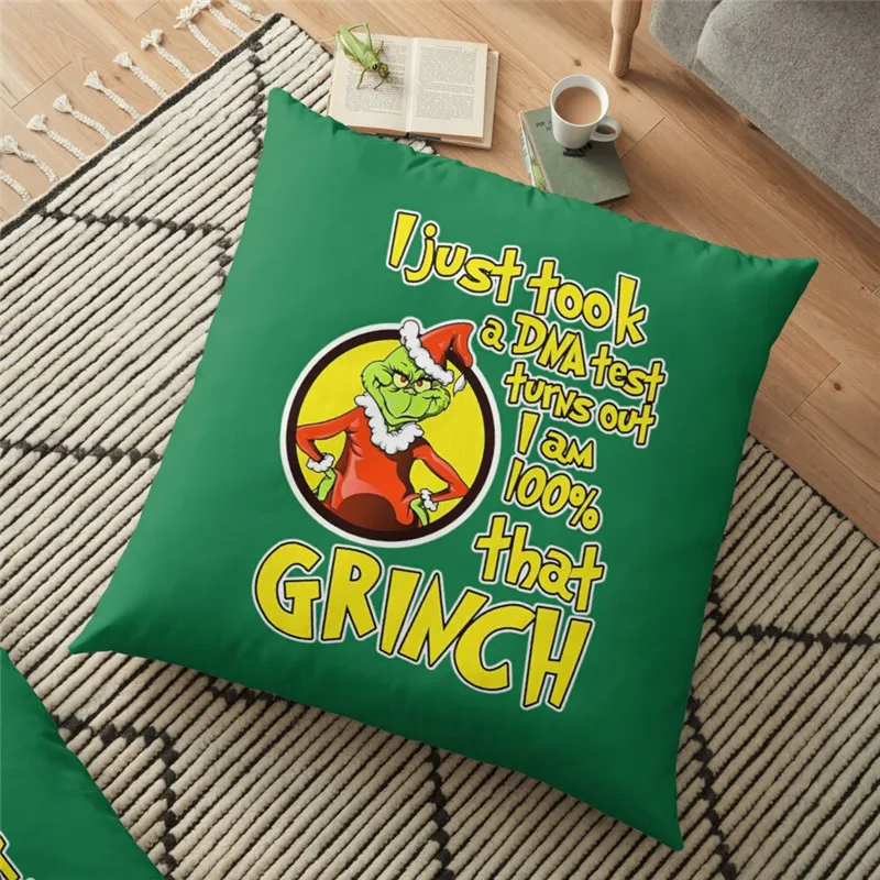 

Merry christmas cushion Cover Little monster avatar Printed 45*45cm Christmas Pillowcase Gifts Xmas Cushion Decorative for home