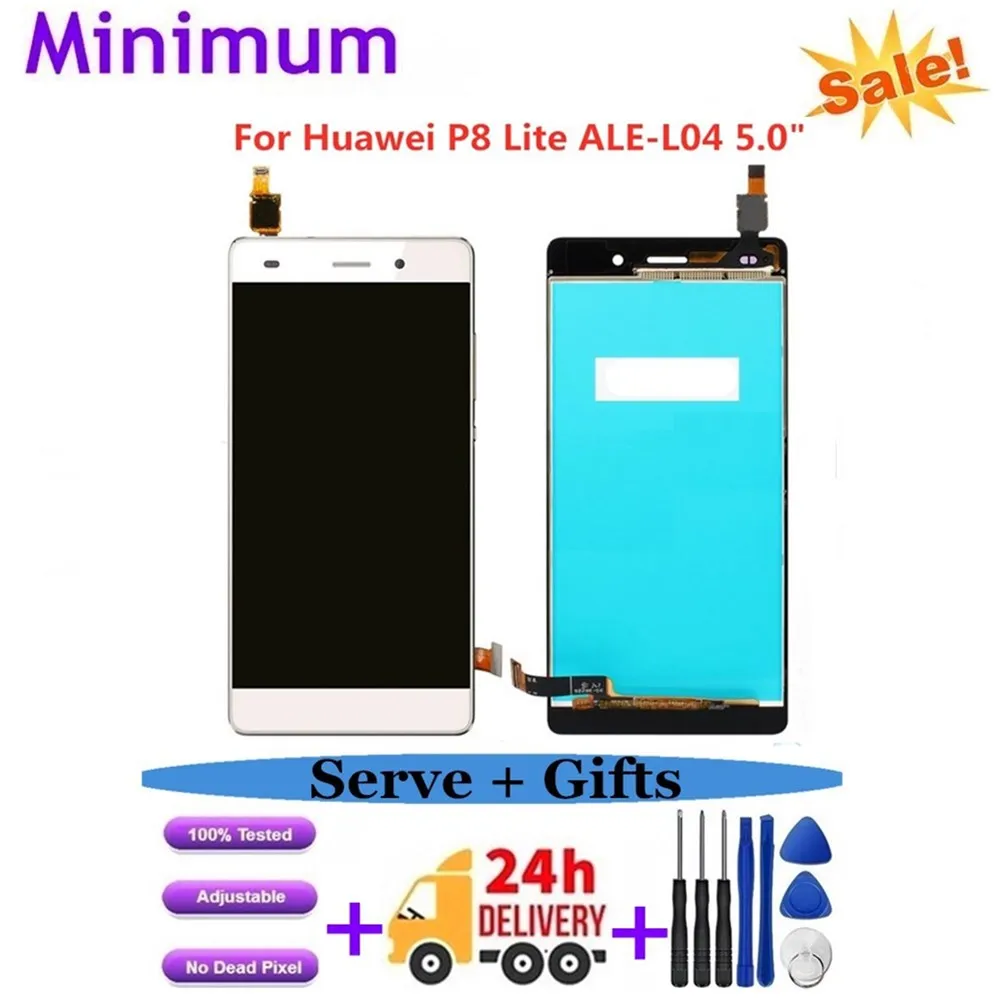 Для huawei Ascend P8 Lite ALE-L04 ALE-L21 ЖК-дисплей кодирующий преобразователь сенсорного экрана в сборе Замена для huawei P8Lite 5," lcd s