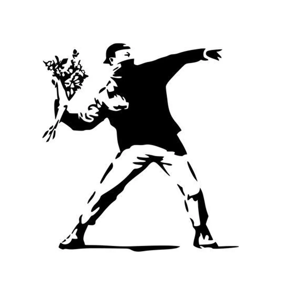 Настенные стикеры Banksy на стену виниловые наклейки Настенный декор обои