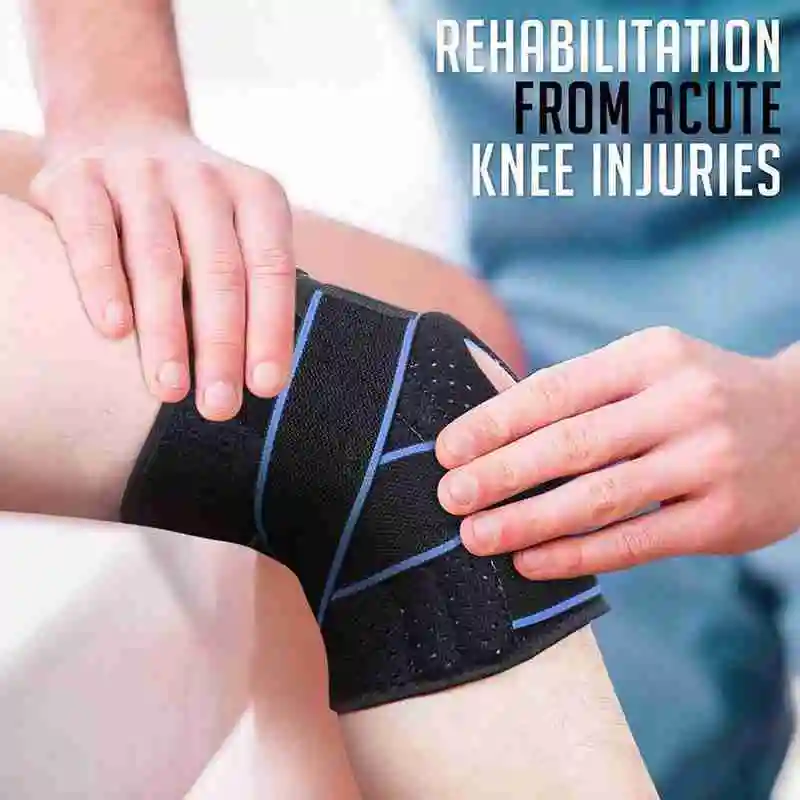 

1Pc Sports Kneepad Men Pressurized Elastic Knee Pads Support Fitness Gear Basketball Volleyball Brace Protector