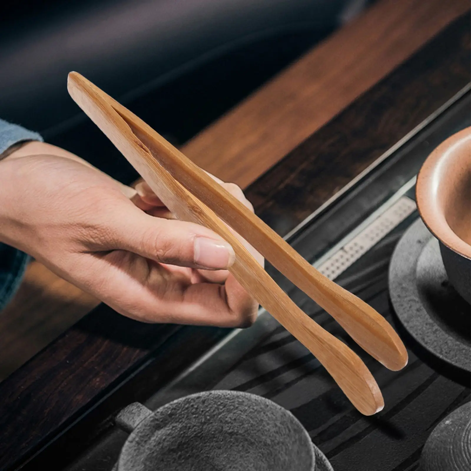 

10 Pcs Bamboo Tea Clips Tea Cup Clips Anti-Scald Tea Cup Clamps Teaware Tea Set