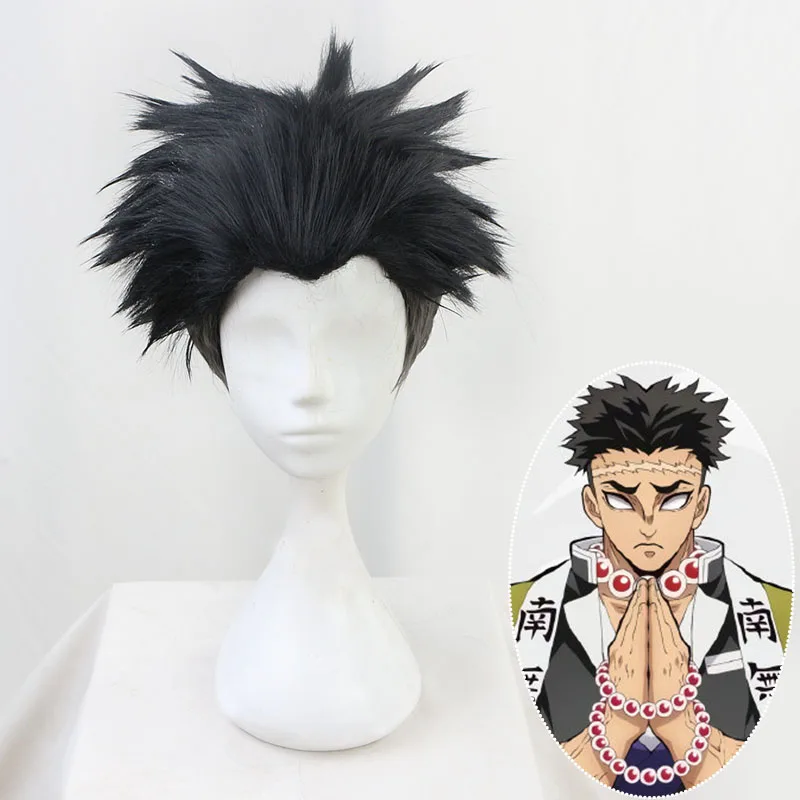 Парики для косплея демона киметсу без яйбы; Косплей; Tsuyuri Kanawo Rengoku Kyoujurou Kanroji Mitsuri Iguro Obanai Sabito - Цвет: S