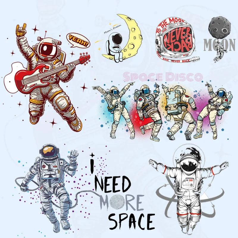 Термонаклейка для одежды астронавт Космическая вечеринка | Дом и сад