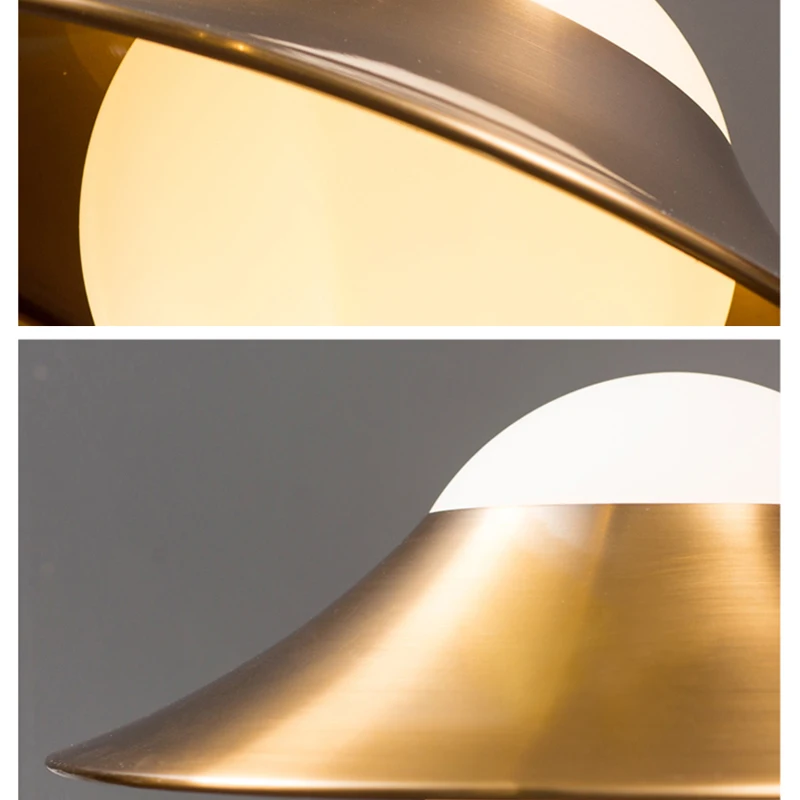 Простая настольная лампа в виде шляпы постмодернизированная прикроватная для