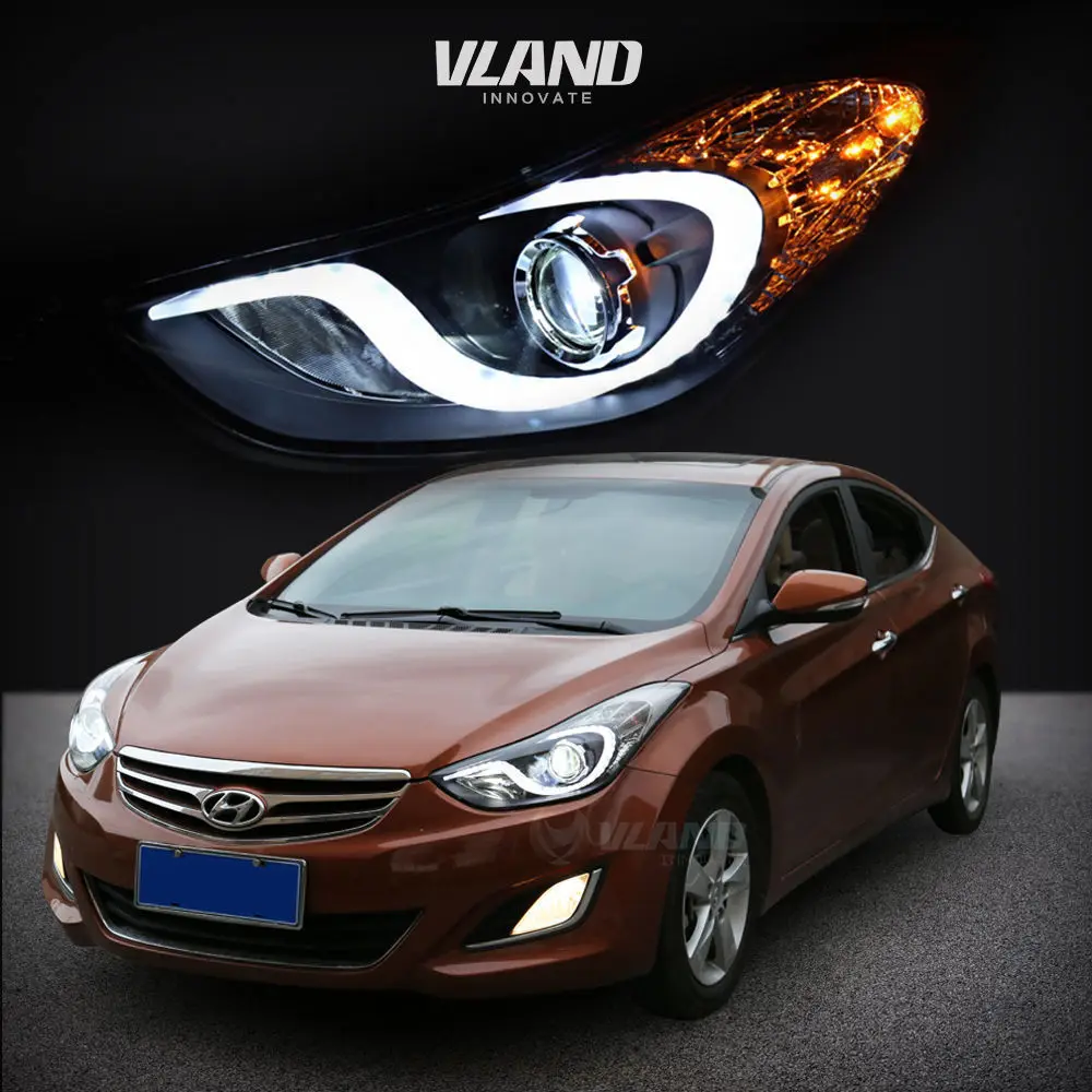 Светодиодный прожектор передний светильник для фары автомобиля Hyundai Elantra s 2011 2012