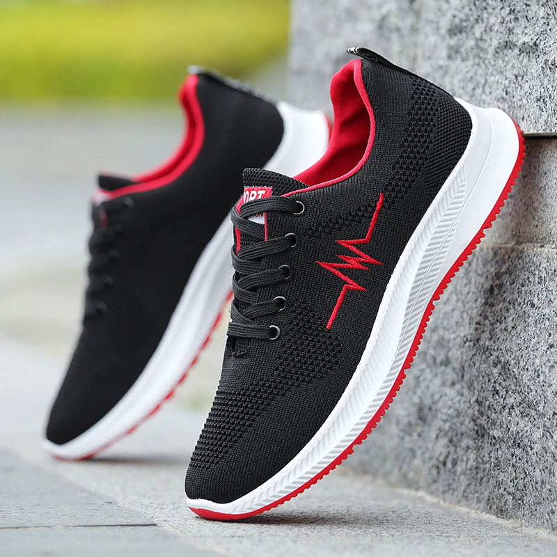 

Mesh Sneakers Men Lightweight Chunky Sneakers Breathable Male Sneakers Outdoor Sneakers Male Non-slip Men Vulcanize Shoes