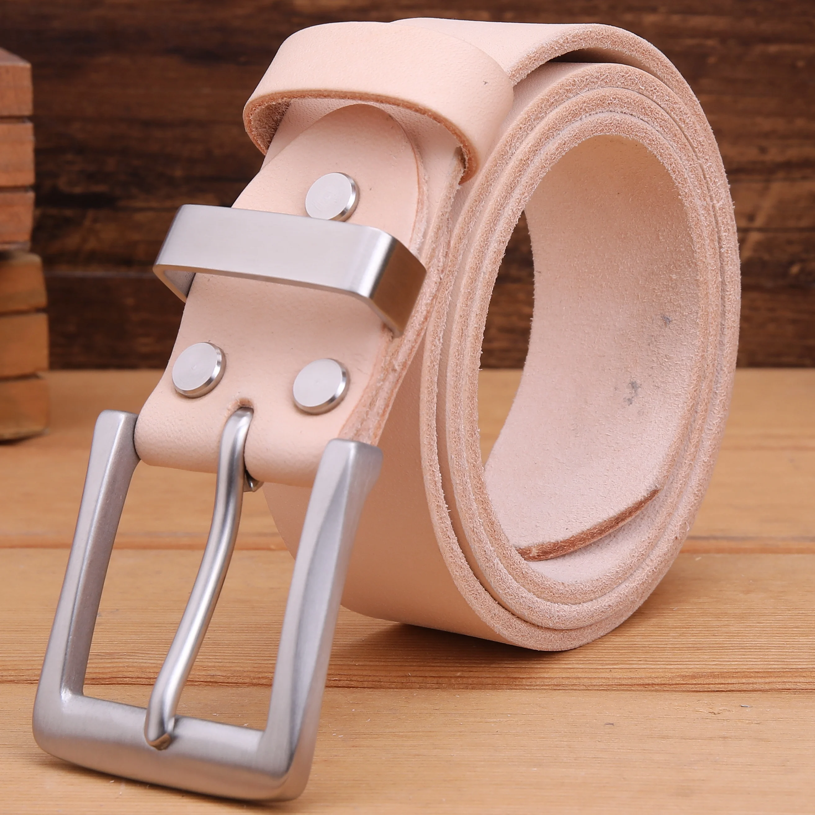 Мужской ремень из воловьей кожи с пряжкой нержавеющей стали 100% натуральная кожа