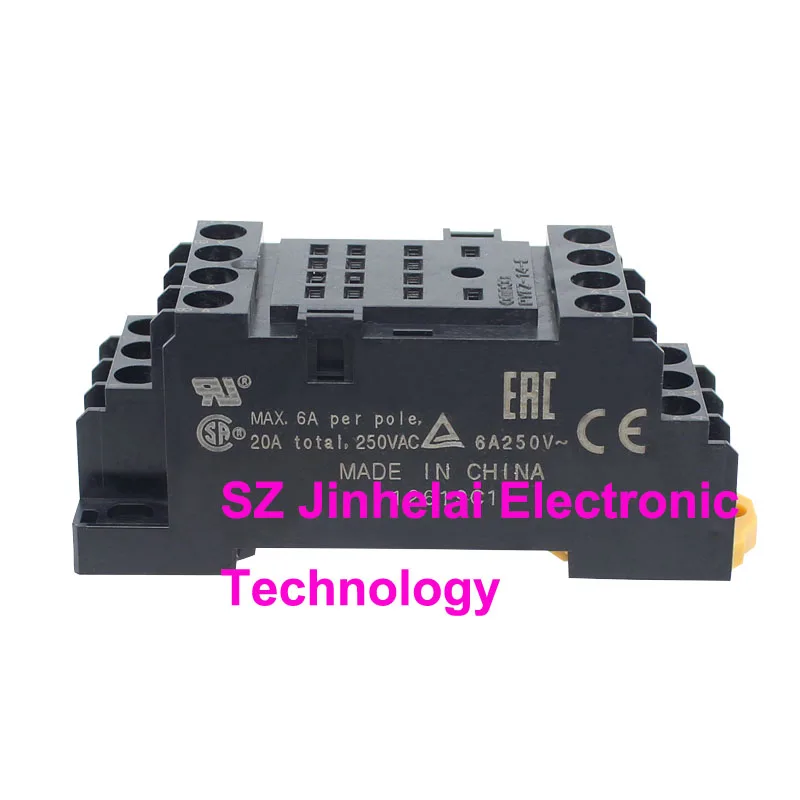 Original Pyfz14-e Omron Relé Soquete é Pyf14a-e Versão Atualizada Aplicar a My4n-gs H3y4-c 10 Peças Novo e