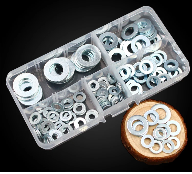 165 штук оцинкованной шестиугольной плоской подушки meson шайба рукав m3m4m5m6m8 |
