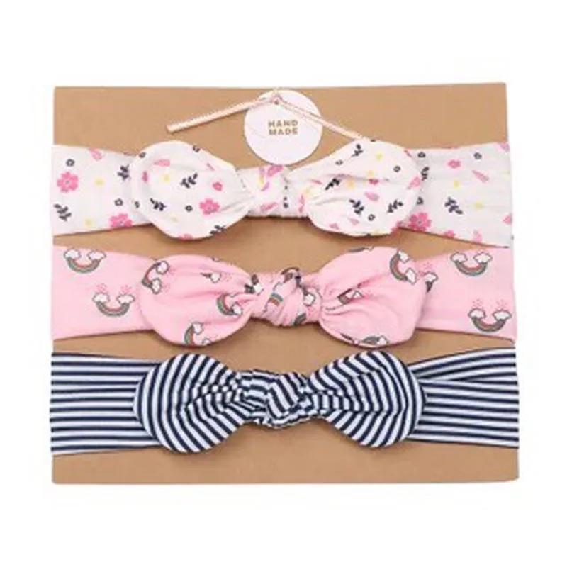 3 шт. Детские эластичные ленты для волос MIXIU|baby hair accessories set|newborn turbankids style |