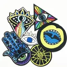 10 шт. Бог глаз руки Вышитые приклеивающиеся утюгом нашивки таинственный знак значки панк куртка с надписью одежда аксессуары DIY Одежда украшения