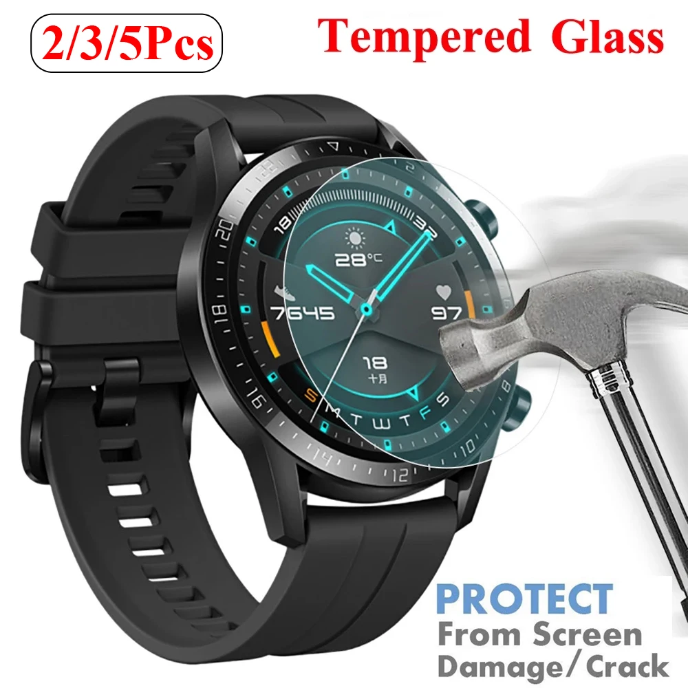 

2/3/5 шт. 9H высококачественная пленка из закаленного стекла для умных часов Huawei Watch 3 GT 2 46 мм GT2 Pro защита экрана от царапин