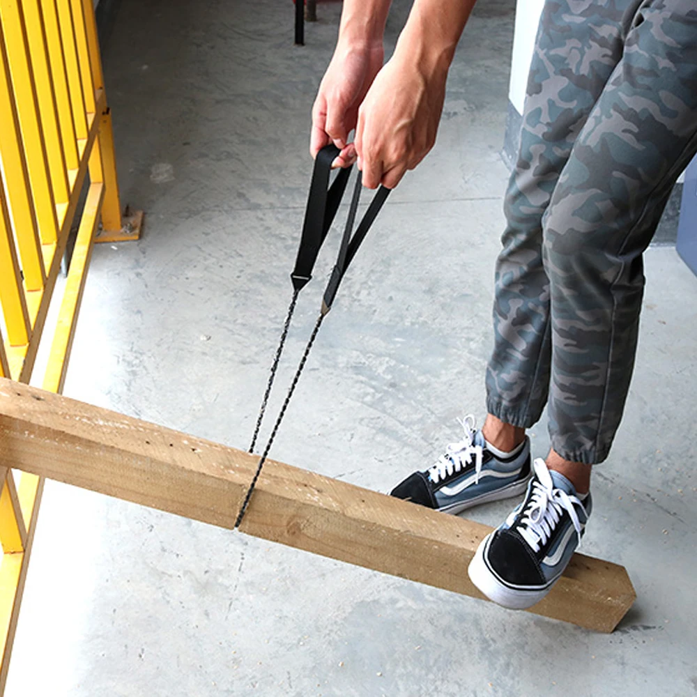 Портативная ручная цепная пила для выживания аварийная с сумкой уличный