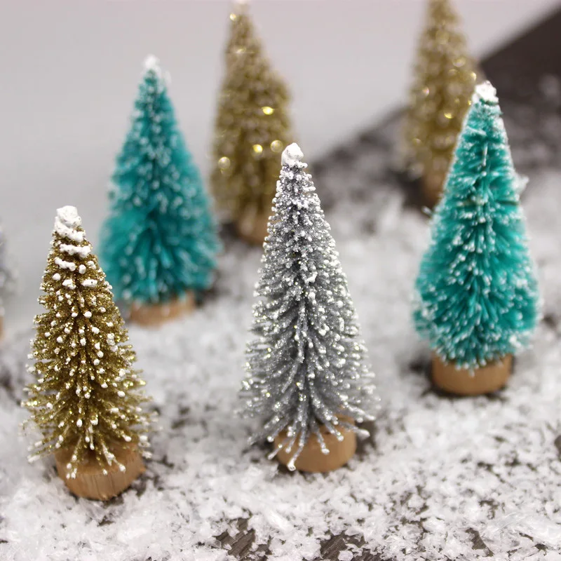 BAIUFOR Рождественская елка новогодняя Маленькая маленькая сосна настольные