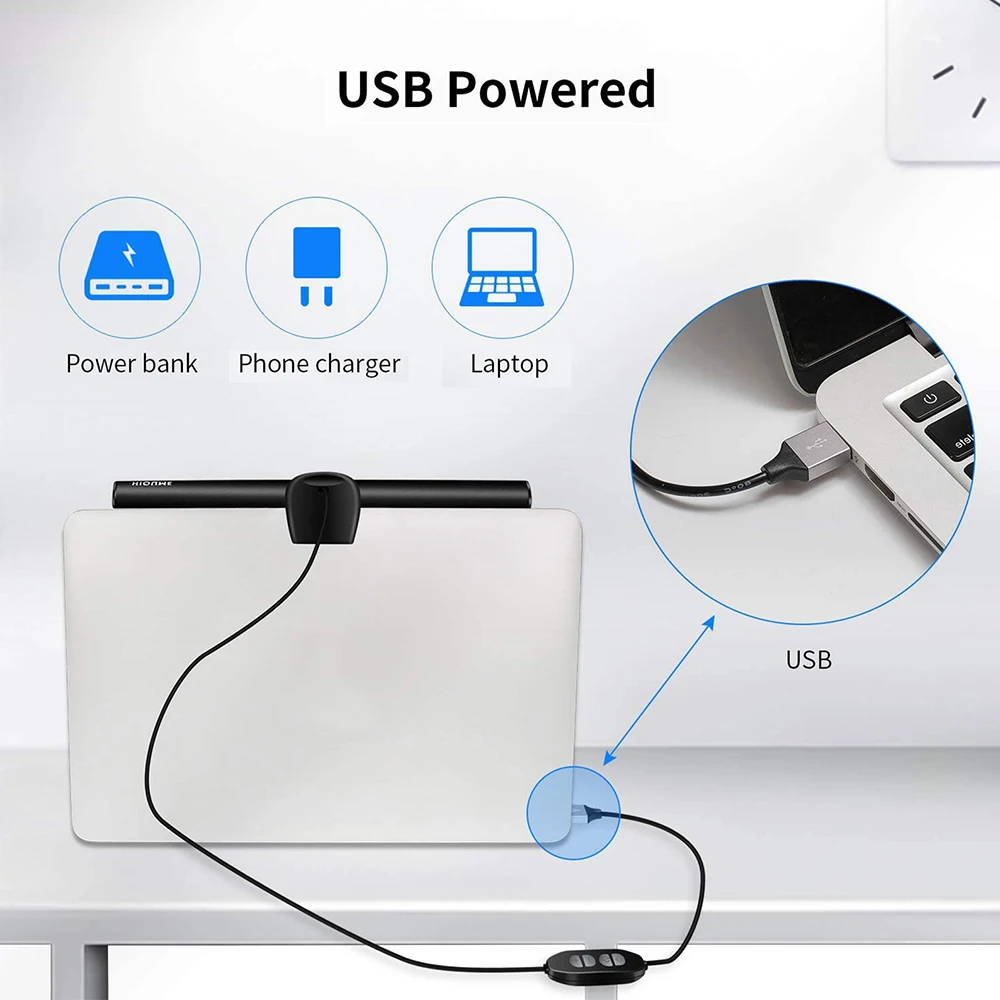 

26cm LED Screen Lichtbalk Dimbare USB Bureaulampen Monitor Laptop Licht 54 LED Desktop Tafellamp Oogbescherming Leeslamp