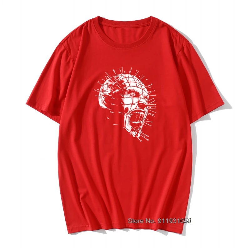 Мужские футболки Hellraiser Pinhead страшные новые с короткими рукавами стандартные