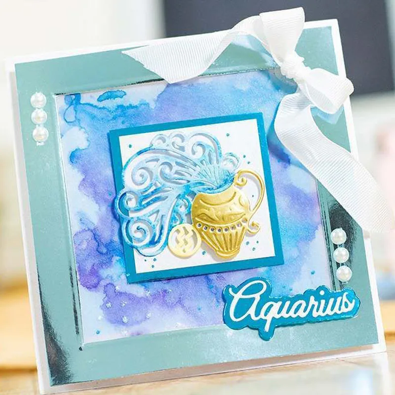 

Aquarius Constellations Series 2020 New Metal Cutting Dies Scrapbooking DIY Card Album Paper Decoration Craft Embossing Die