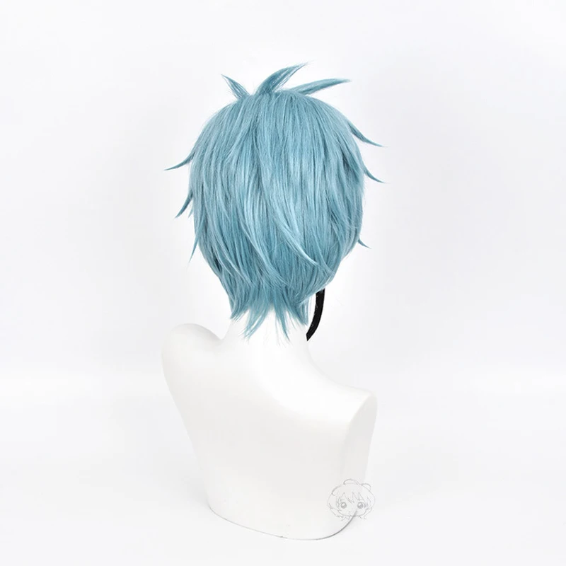 Парик для косплея Флойд из аниме витая страна чудес короткий термостойкий