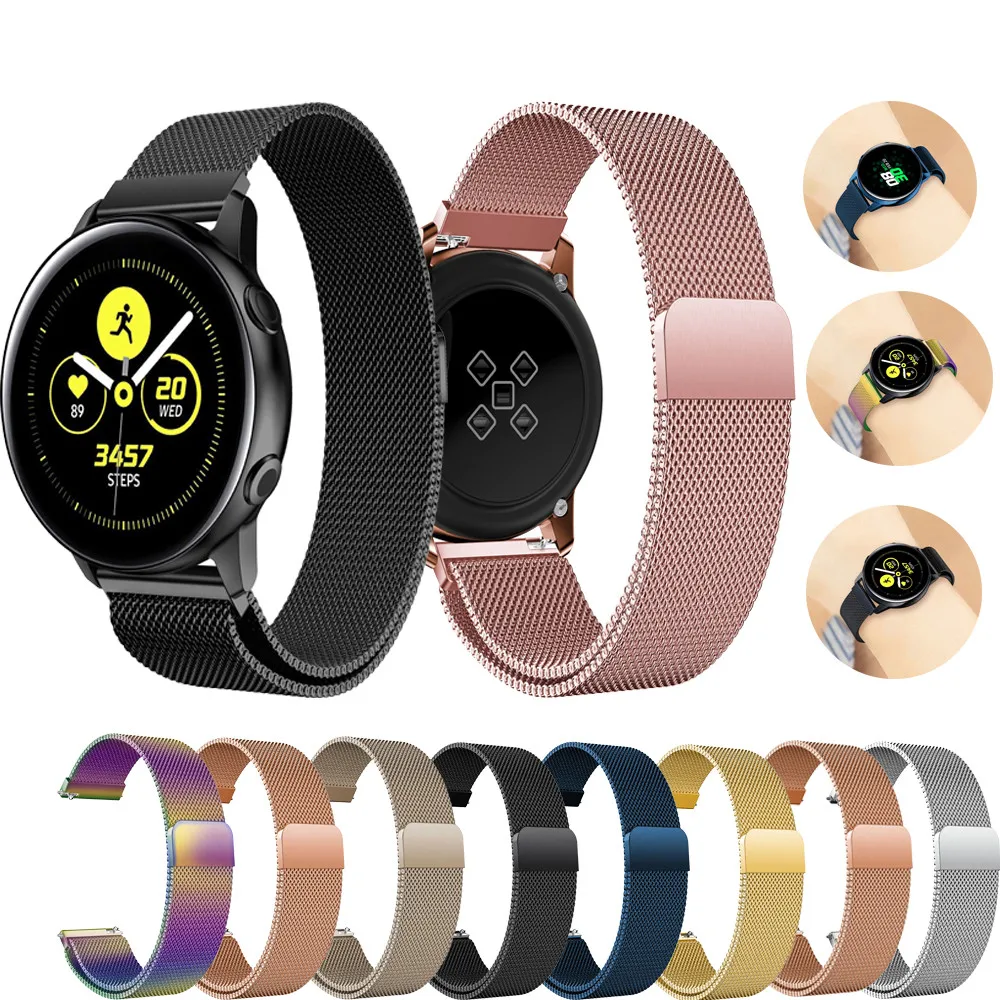 Для Garmin vivoactive3 музыка Миланская Петля из нержавеющей стали сменный Ремешок Браслет для Garmin Forerunner 245 645 ремешок для часов