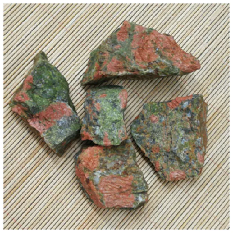 

1kg natural flower green stone original stone 3-5cm jewelry decoration original stone wholesale