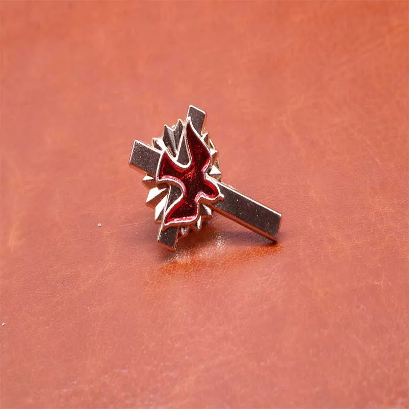 Католический крест мира дневные 12 шт./золотой Иисус Христа голубь мира. Брошь с