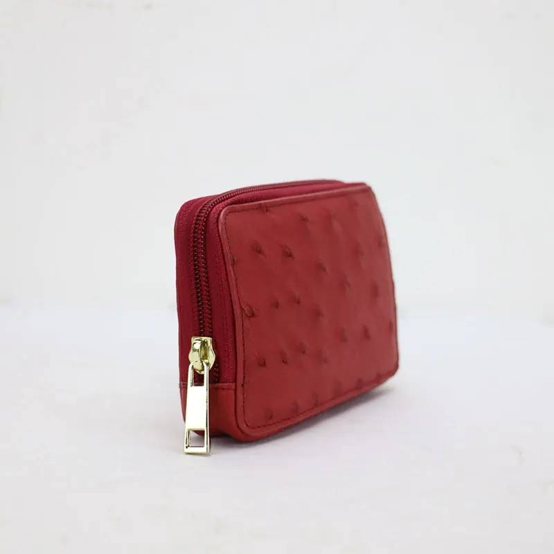 Высококачественный женский клатч из натуральной страусиной кожи новая модная