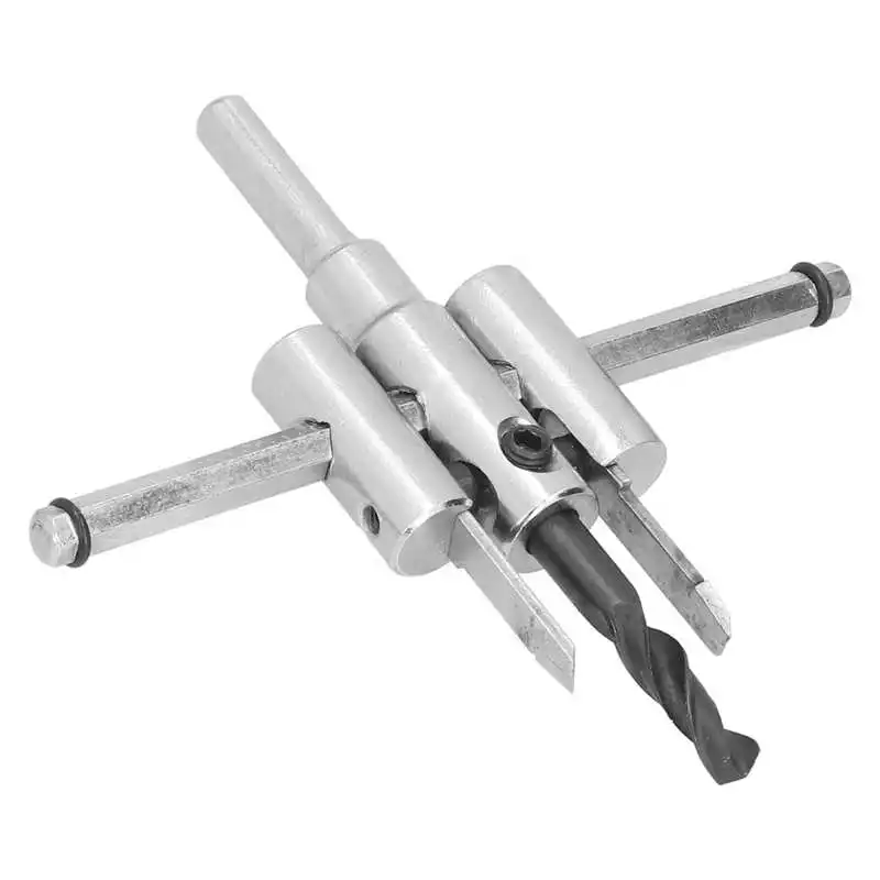 

Adjustable Circle Hole Cutter Wood Drill Bit Saw Round Cutting with 35 Degree Teeth for Acrylic for Plastic for Vertical Hand