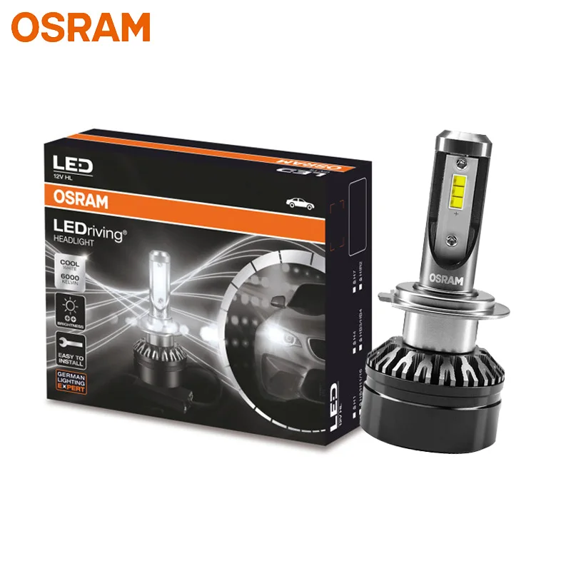 H7 Лампа Ксеноновая OSRAM СВЕТОДИОДНЫЙ H1 H4 H7 H8 H11 H16 H1R2 HB2 HB3 HB4 9003 9005 9006 9012 фар автомобиля 12V светодиодный расклинивающий HL 6000K светодиодный авто лампы(двойная - Испускаемый цвет: H7