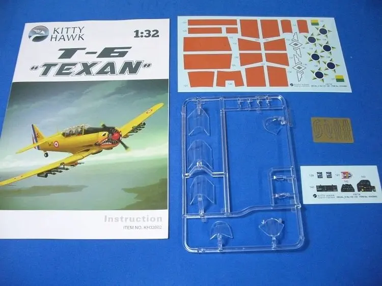 Китти-Хок KH32002 1/32 весы US T-6 Техасский тренер военный самолет игрушка Пластик