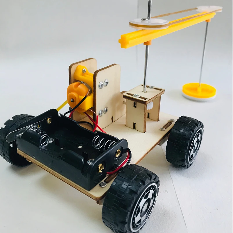 DIY подметания робот Игрушечная машина для мальчиков стволовых обучающий