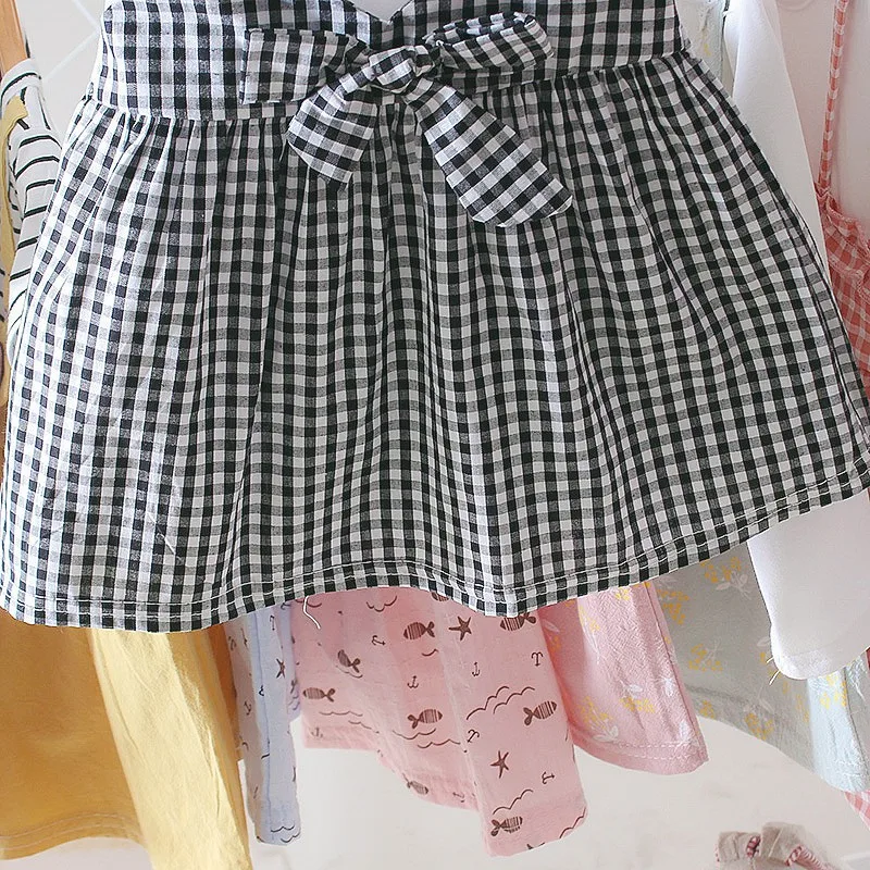 

Summer Baby Girl Clothing 0-3Y Casual Toddler Newborn Baby Girls Dress Plaid Fake Two Piece Party Birthday Dress for Girls