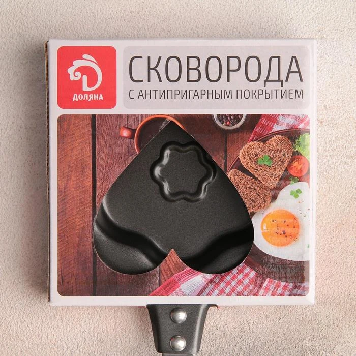 Сковорода Доляна Цветок d=12 см антипригарное покрытие | Дом и сад