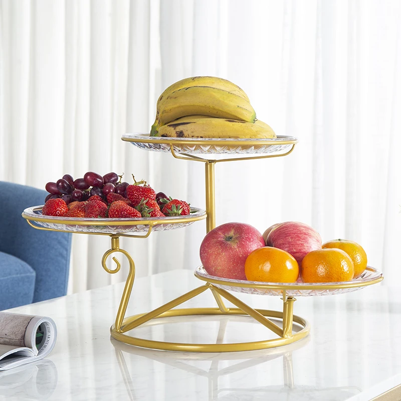 Домашнее креативное Двухслойное блюдо для фруктов тарелка закусок