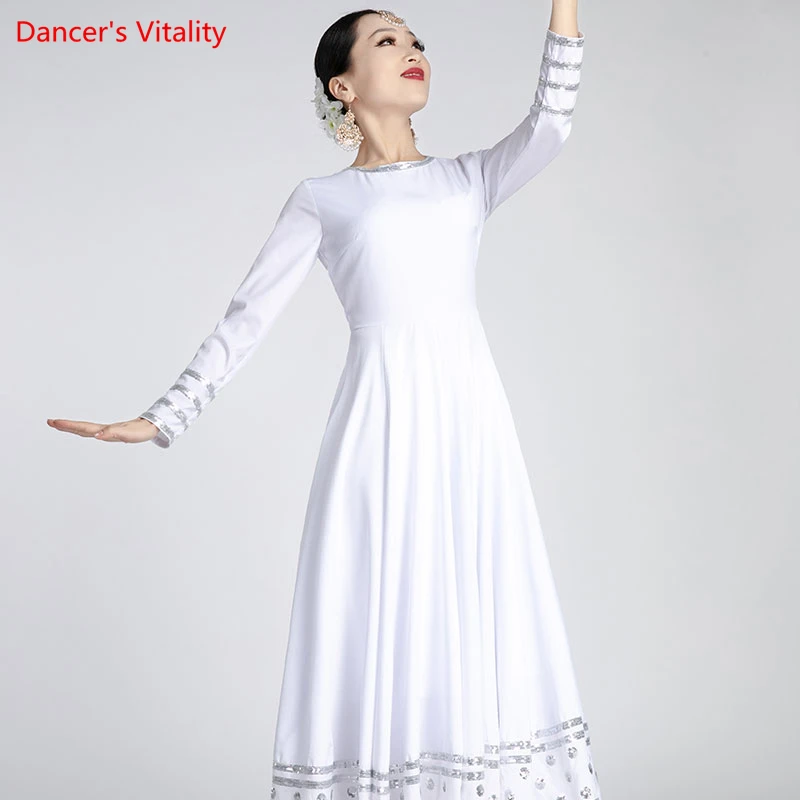 Индийская танцевальная одежда Kathak Женская юбка и жилет большого размера из