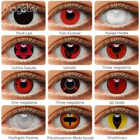 Cosplay Anime Eyes Lenses Sharingan Contact Lenses Halloween Colored Contact Lens for Eyes Uchiha Sasuke Kakashi Colored Contact
