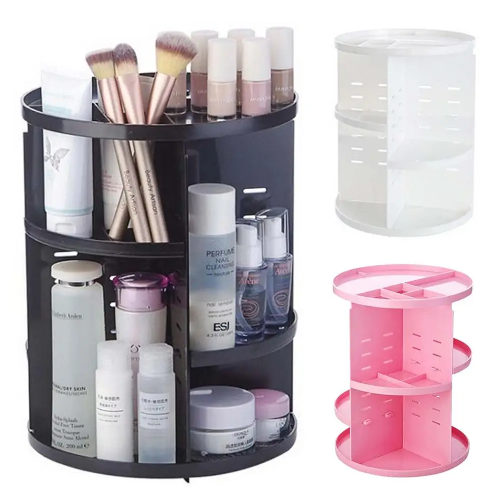 Вращающийся на 360 градусов Органайзер для макияжа держатель кистей ювелирный